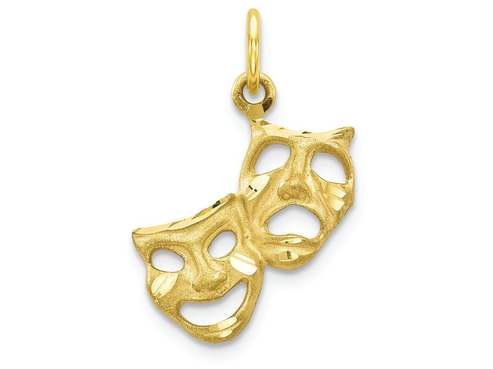 FJC Finejewelers 10k Yellow Gold Comedytragedy Charm