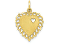 FJC Finejewelers 10k Yellow Gold Heart Charm