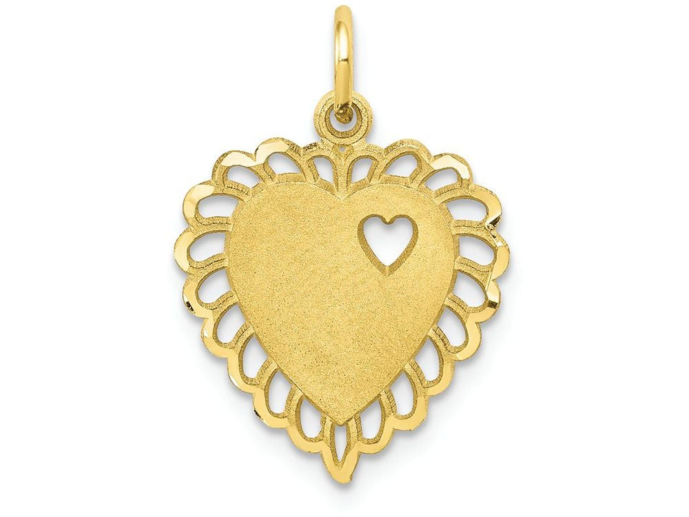 FJC Finejewelers 10k Yellow Gold Heart Charm