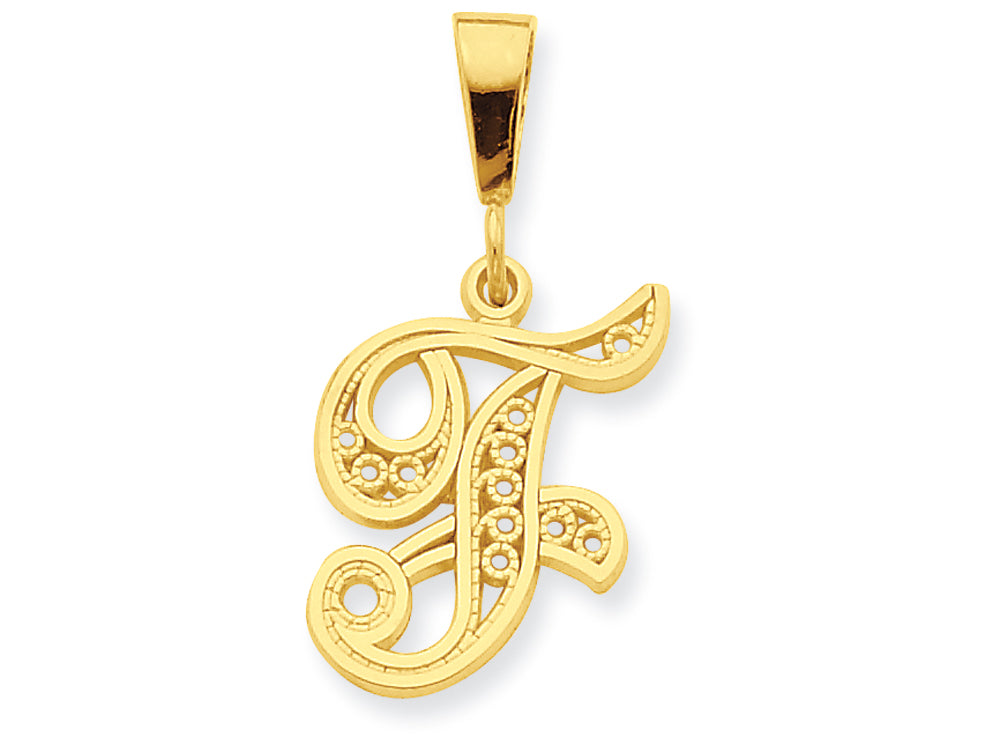 FJC Finejewelers 10k Initial F Charm