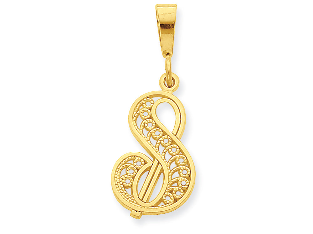 FJC Finejewelers 10k Initial S Charm