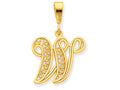 FJC Finejewelers 10k Initial W Charm