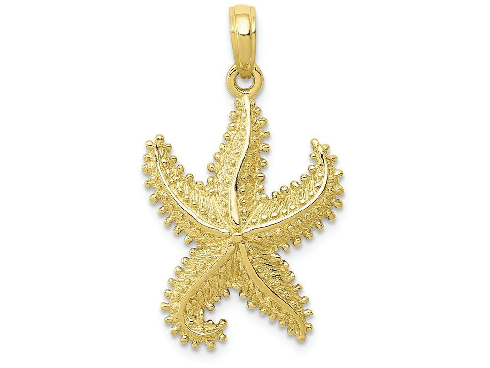 FJC Finejewelers 10k Yellow Gold Polished Open-backed Starfish Charm