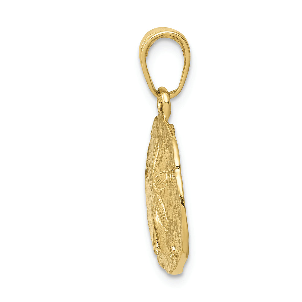 FJC Finejewelers 10k Yellow Gold Polished Sand Dollar Charm
