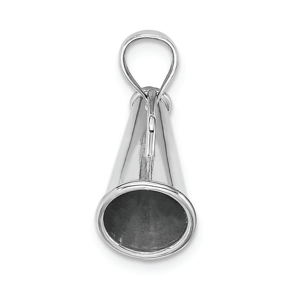 FJC Finejewelers 10k White Gold 3d Megaphone Charm