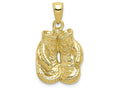 FJC Finejewelers 10k Yellow Gold Solid Polished Open-backed Boxing Gloves Charm