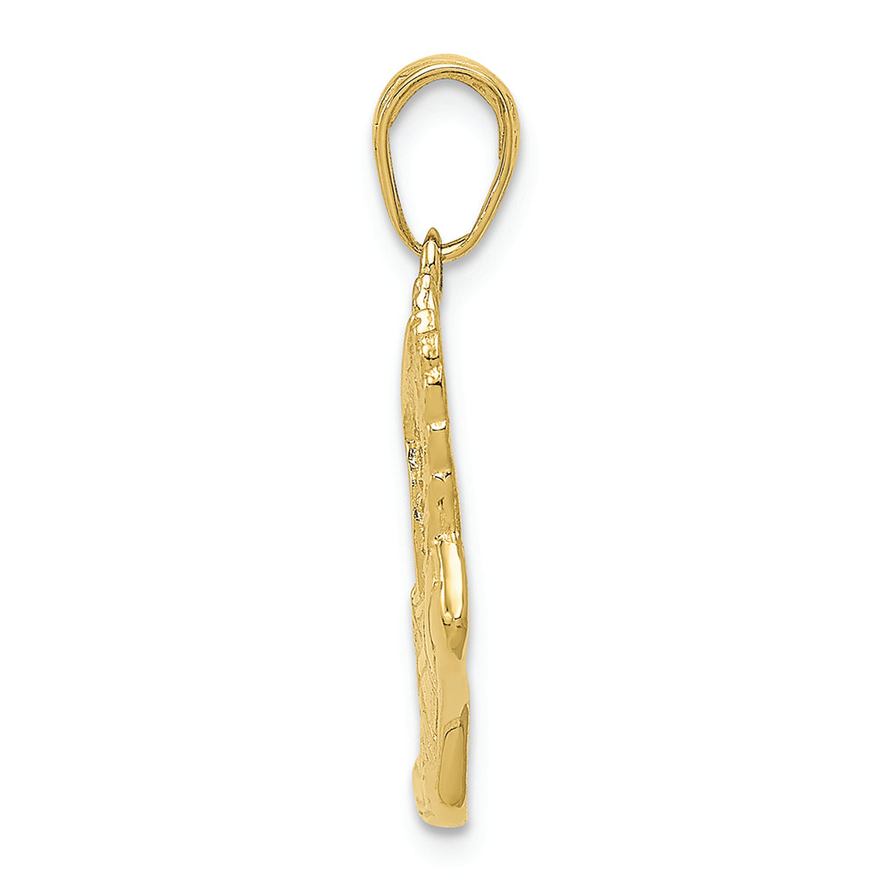 FJC Finejewelers 10k Yellow Gold Polished Running Shoe Charm