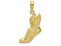 FJC Finejewelers 10k Yellow Gold Polished Running Shoe Charm