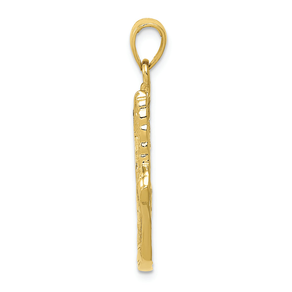 FJC Finejewelers 10k Yellow Gold Polished Running Shoe Charm