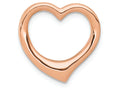 FJC Finejewelers 10k Rose Gold 3d Floating Heart Charm