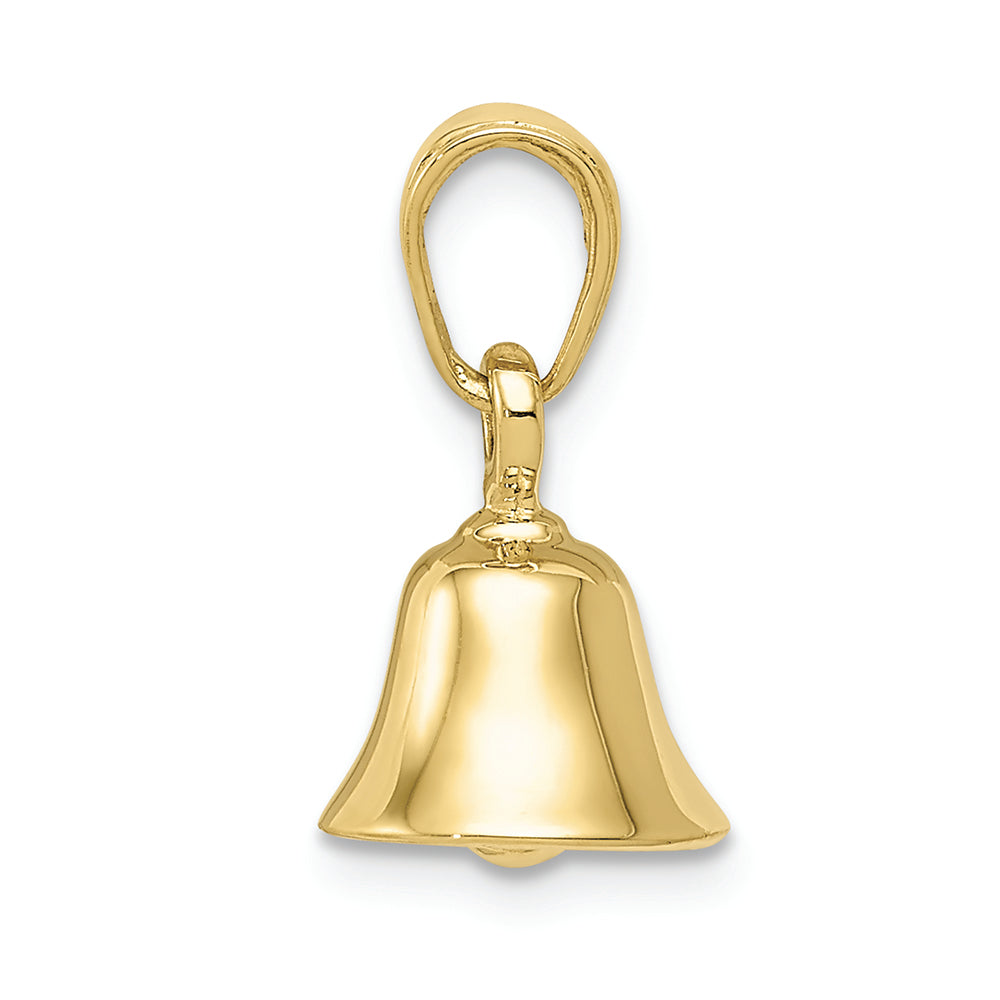 FJC Finejewelers 10k Yellow Gold 3d Moveable Bell Charm