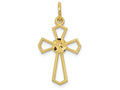 FJC Finejewelers 10k Yellow Gold Cross Charm