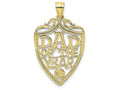 FJC Finejewelers 10k Yellow Gold Dad Of The Year Plaque Charm