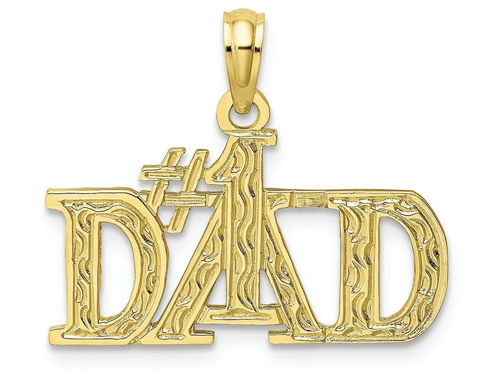 FJC Finejewelers 10k Yellow Gold #1 Dad Charm