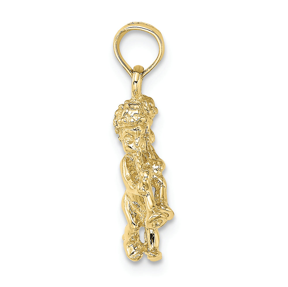 FJC Finejewelers 10k Yellow Gold 3d Gemini Zodiac Charm