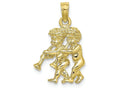 FJC Finejewelers 10k Yellow Gold 3d Gemini Zodiac Charm