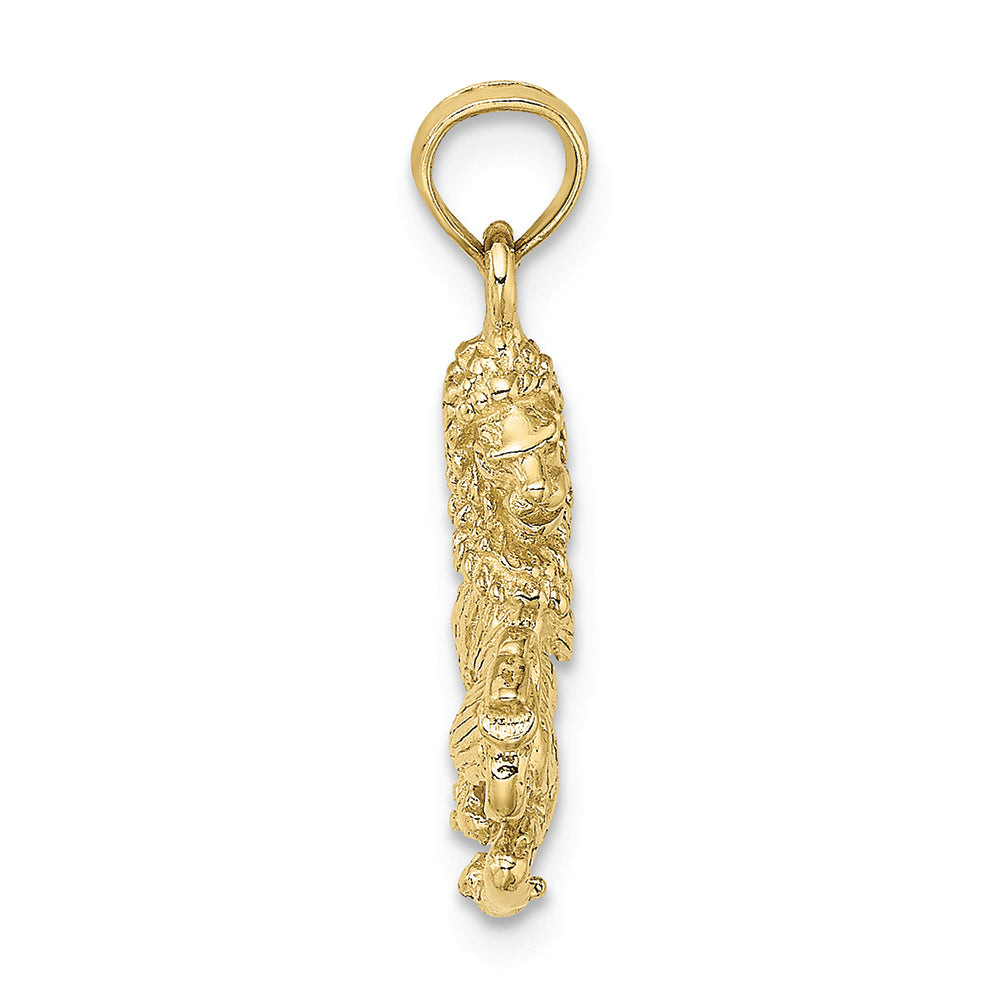 FJC Finejewelers 10k Yellow Gold 3d Leo Zodiac Charm