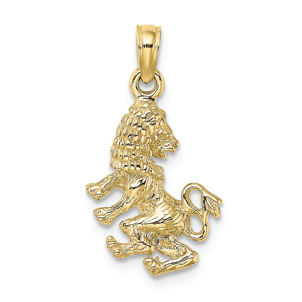 FJC Finejewelers 10k Yellow Gold 3d Leo Zodiac Charm