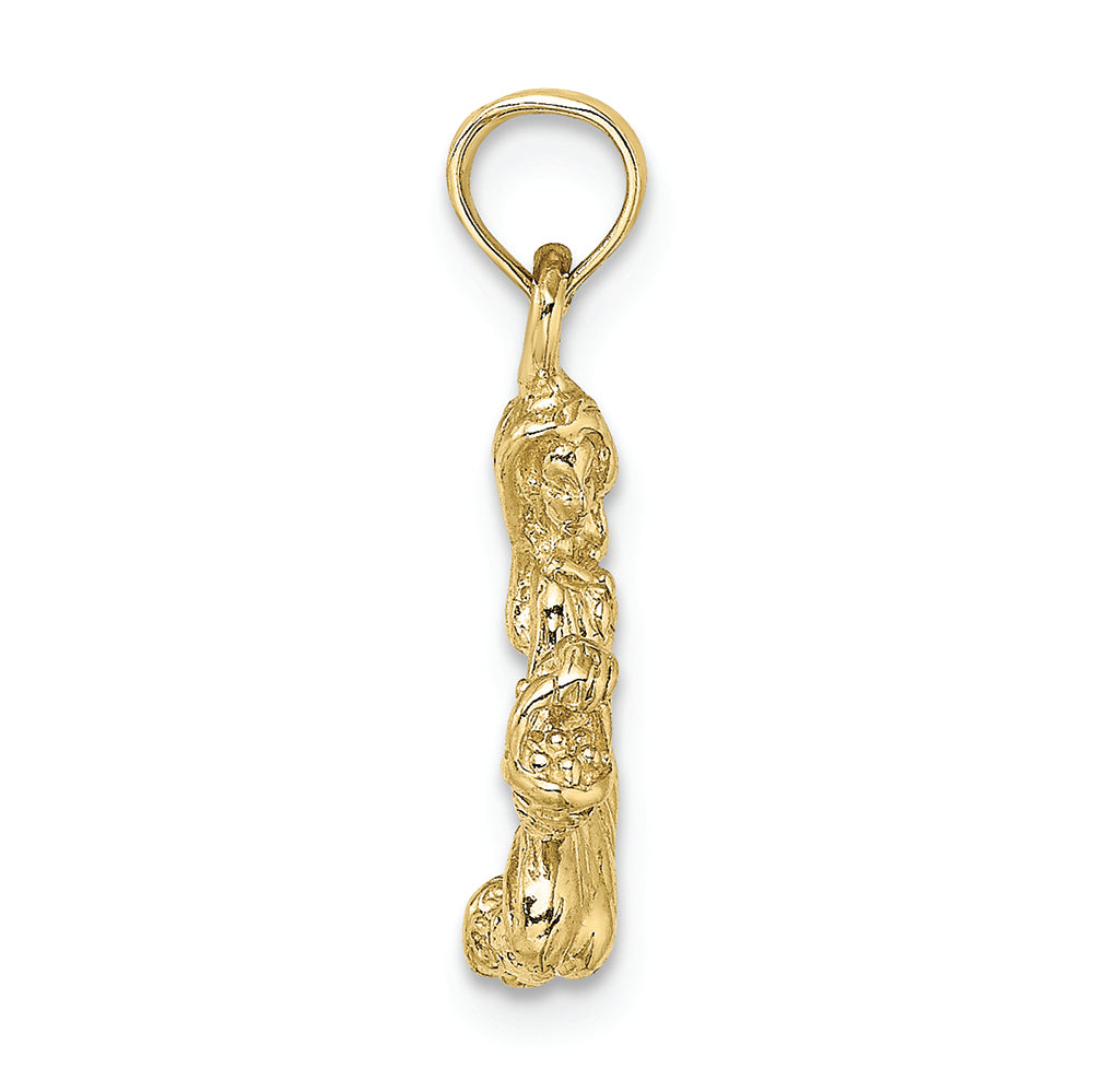 FJC Finejewelers 10k Yellow Gold 3d Virgo Zodiac Charm