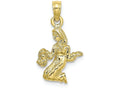 FJC Finejewelers 10k Yellow Gold 3d Virgo Zodiac Charm