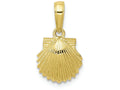 FJC Finejewelers 10k Yellow Gold Scallop Shell Charm