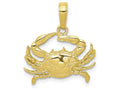 FJC Finejewelers 10k Yellow Gold Blue Crab Charm