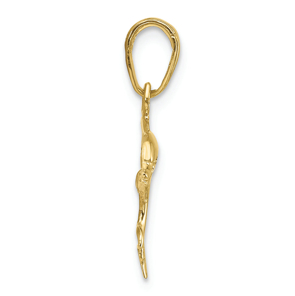 FJC Finejewelers 10k Yellow Gold Dolphin Jumping Charm