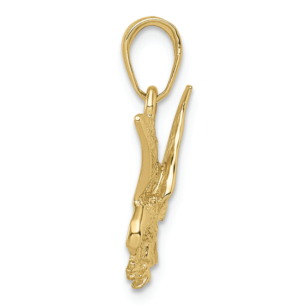 FJC Finejewelers 10k Yellow Gold Eagle Landing Charm