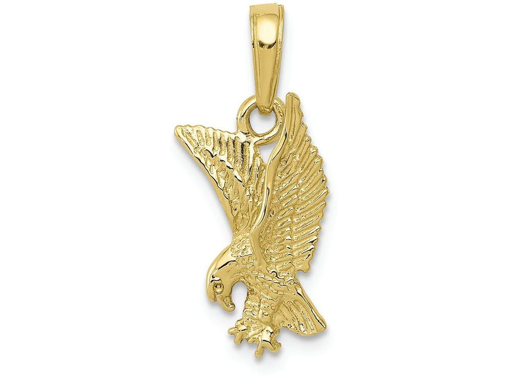 FJC Finejewelers 10k Yellow Gold Eagle Landing Charm