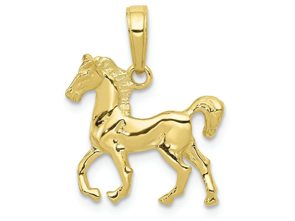 FJC Finejewelers 10k Yellow Gold Standing Horse Charm