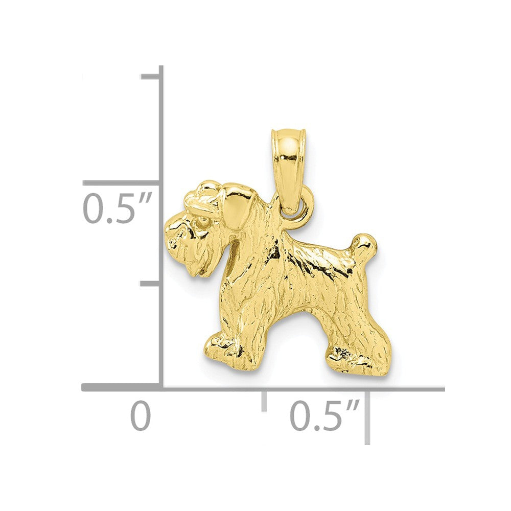 FJC Finejewelers 10k Yellow Gold Schnauzer Dog Charm