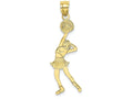 FJC Finejewelers 10k Yellow Gold Cheerleader with Hand On Head Charm