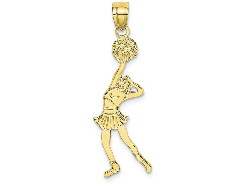 FJC Finejewelers 10k Yellow Gold Cheerleader with Hand On Head Charm