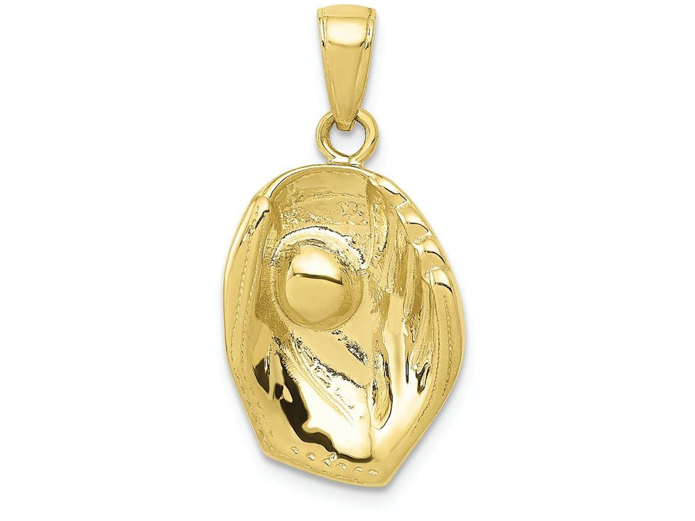 FJC Finejewelers 10k Yellow Gold Baseball Glove And Ball Charm