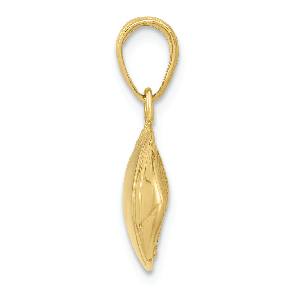 FJC Finejewelers 10k Yellow Gold Football Profile Charm