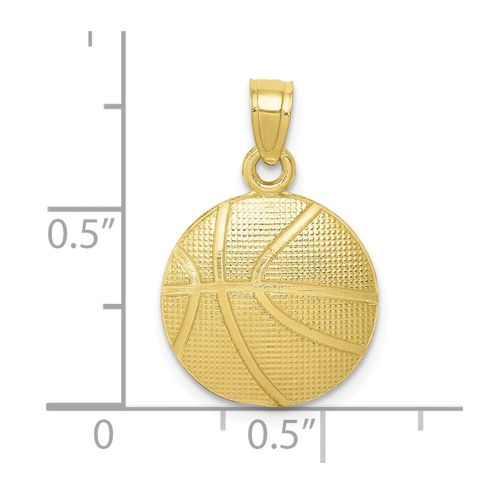FJC Finejewelers 10k Yellow Gold Basketball Charm