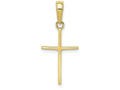 FJC Finejewelers 10k Yellow Gold Polished Cross Charm