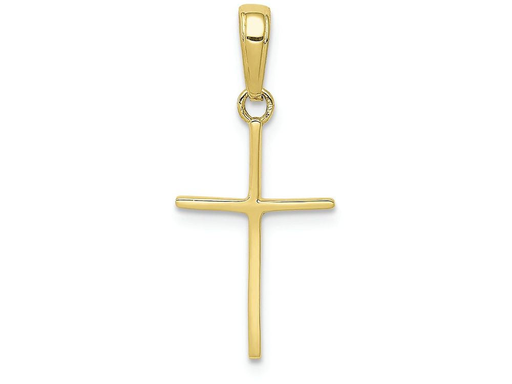 FJC Finejewelers 10k Yellow Gold Polished Cross Charm