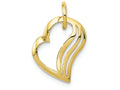 FJC Finejewelers 10k Yellow Gold Heart Charm