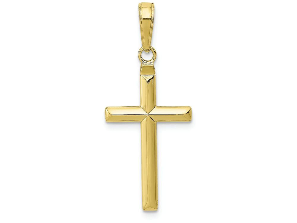 FJC Finejewelers 10k Yellow Gold Reversible Latin Cross Charm