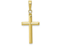 FJC Finejewelers 10k Yellow Gold Reversible Latin Cross Charm