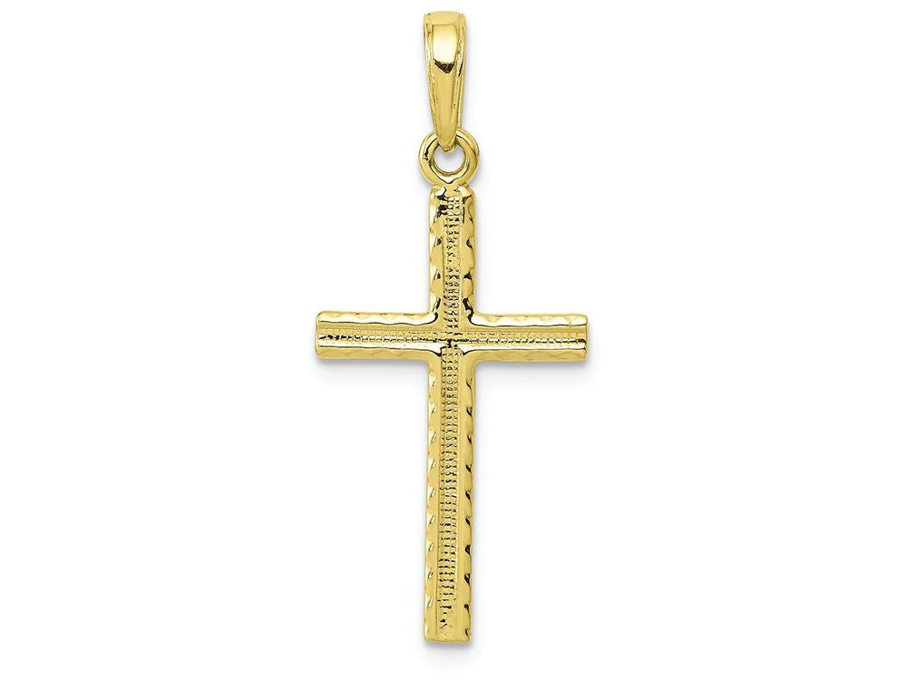 FJC Finejewelers 10k Yellow Gold Latin Cross Charm