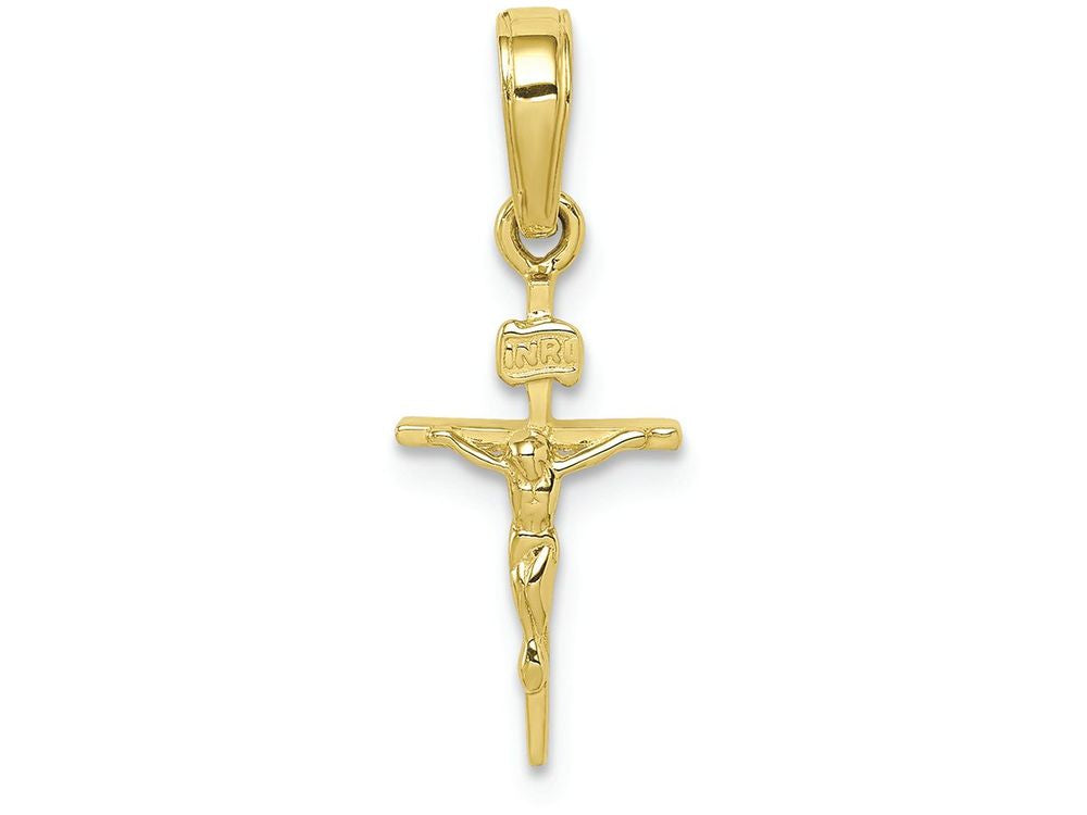 FJC Finejewelers 10k Yellow Gold Small Inri Crucifix Charm