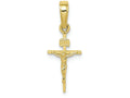 FJC Finejewelers 10k Yellow Gold Small Inri Crucifix Charm
