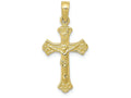 FJC Finejewelers 10k Yellow Gold Inri Crucifix Charm