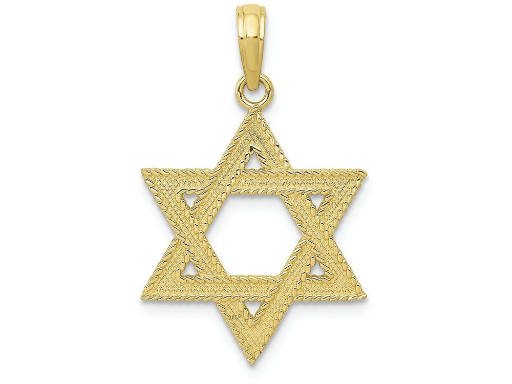 FJC Finejewelers 10k Yellow Gold Star Of David Charm