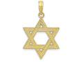FJC Finejewelers 10k Yellow Gold Star Of David Charm