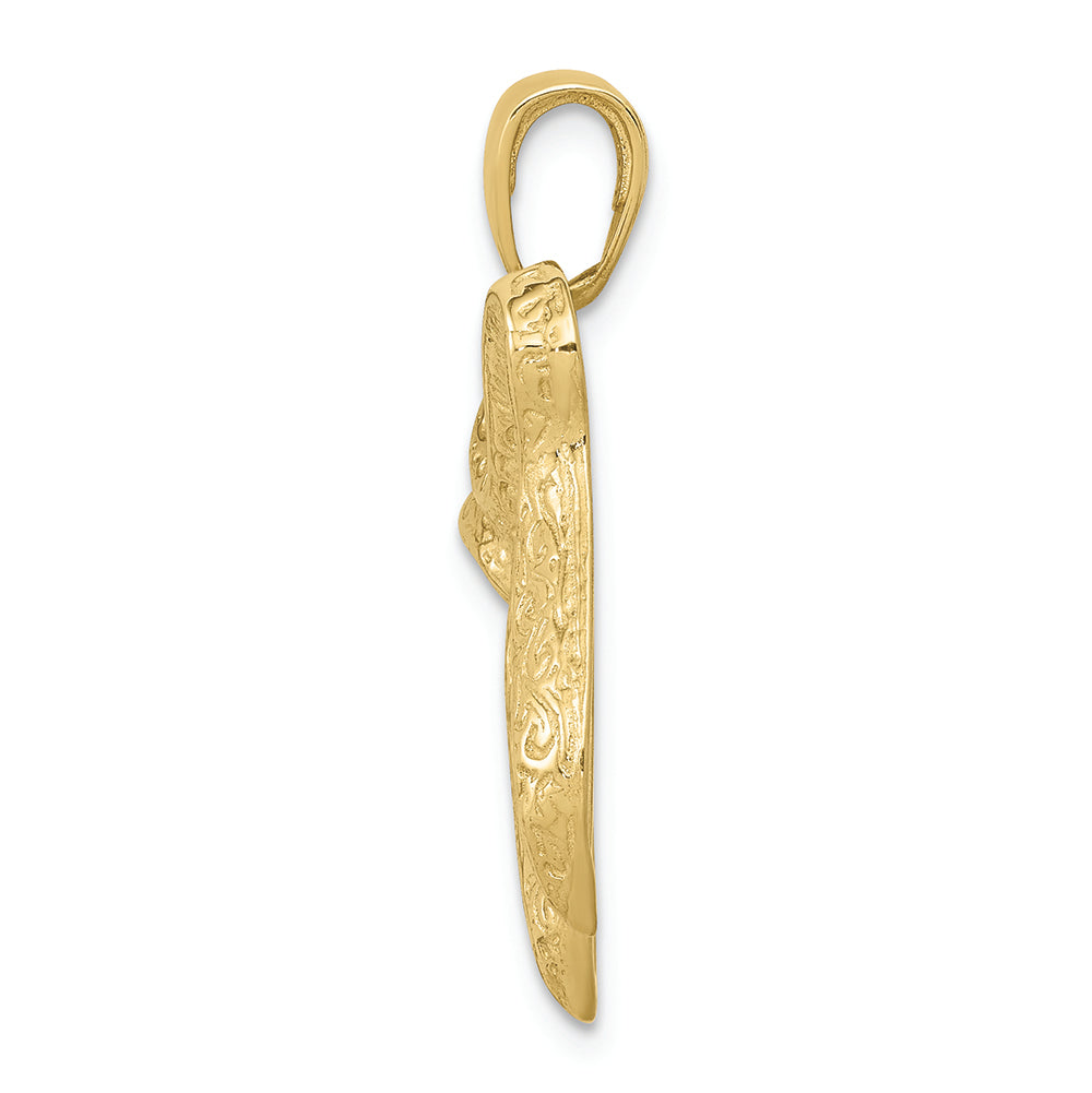 FJC Finejewelers 10k Yellow Gold Jewish Chi (long Life) Charm