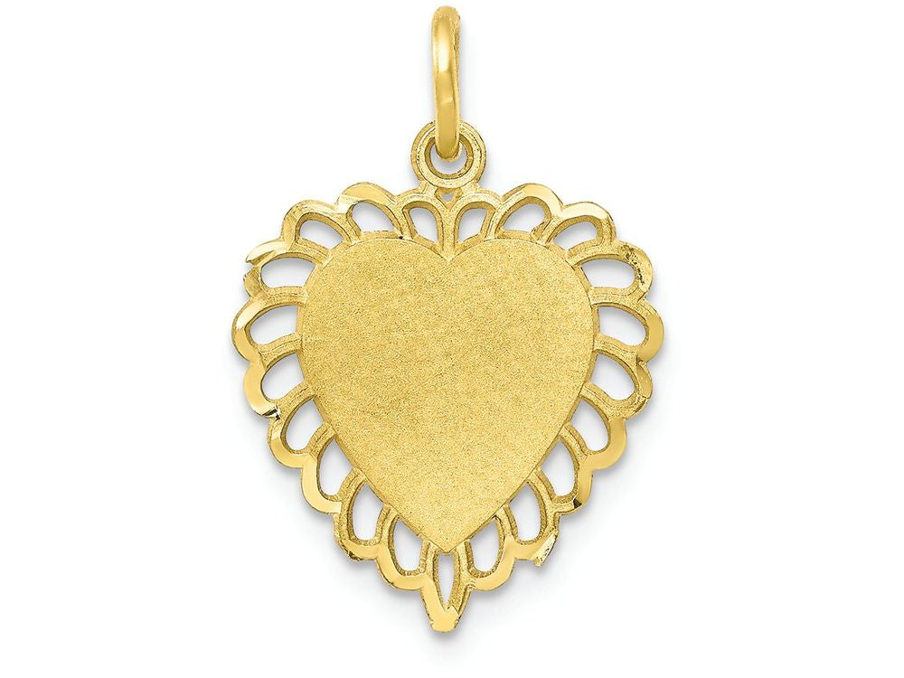 FJC Finejewelers 10k Yellow Gold Heart Charm