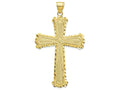 FJC Finejewelers 10k Yellow Gold Bright Cut Cross Charm